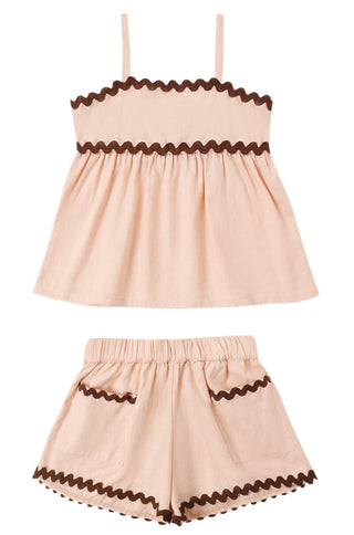Rylee + Cru Blush ric rac set new with tag, 4-5 years