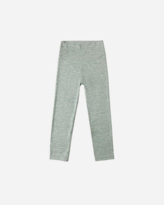 Rylee + Cru Basic Legging In Heathered Sea Green - NEw With Tags, 4-5 years