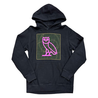 OVO Black hooded sweater, X small youth
