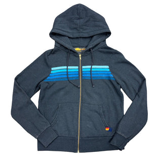 Aviator Nation 5 stripe zip up sweater, Small