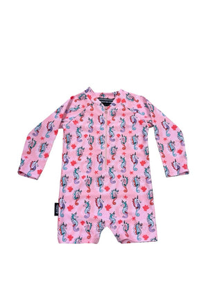 Headster Seahorse dreams long sleeve one piece swimsuit new with tag, 2 years