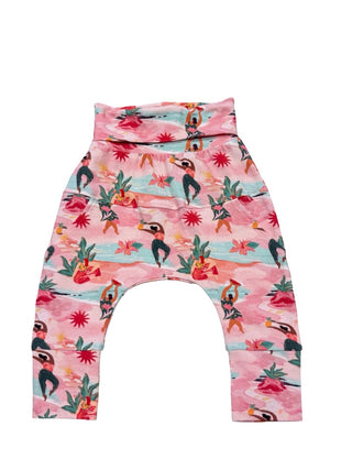 Little yogi Harem lady in pink sunset dreams pants new with tag, 6-12 months