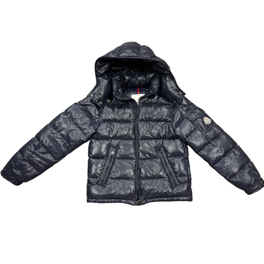Moncler Navy Maya Hooded Short Down Jacket, 10 years