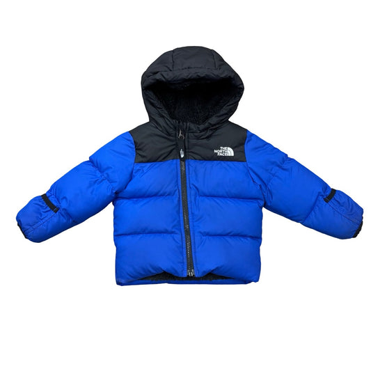The North Face Moondoggy 2.0 down jacket in blue/jacket, 12-18 months