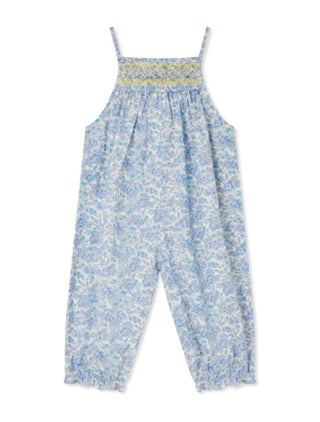 Bonpoint Smocked floral blue romper brand new, 2 years