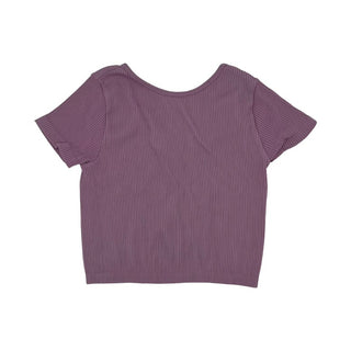 Zara purple cropped tshirt, 9-10