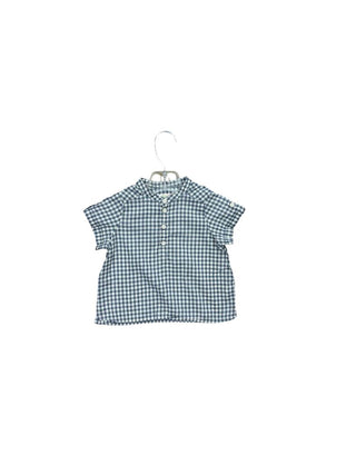 Bonpoint Blue and White Gingham Shirt, 12 months
