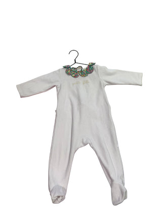 Jacadi Velour pink sleeper, 6 months