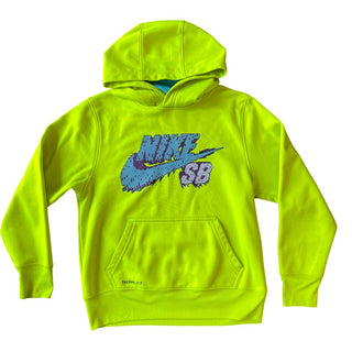Nike therma-fit neon green sweatshirt, 8-10 years