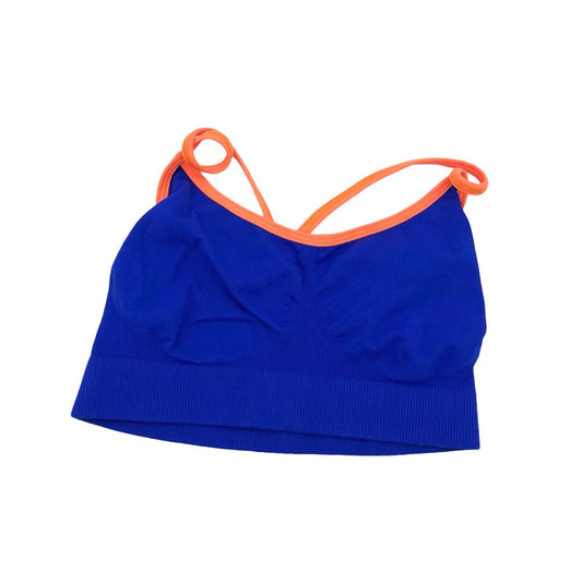 Malibu Sugar blue/orange workout bra, tween (7-14)