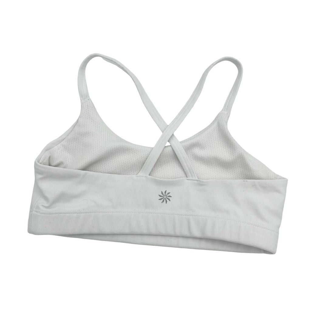 Athleta Girl white workout bra, 8-10 year