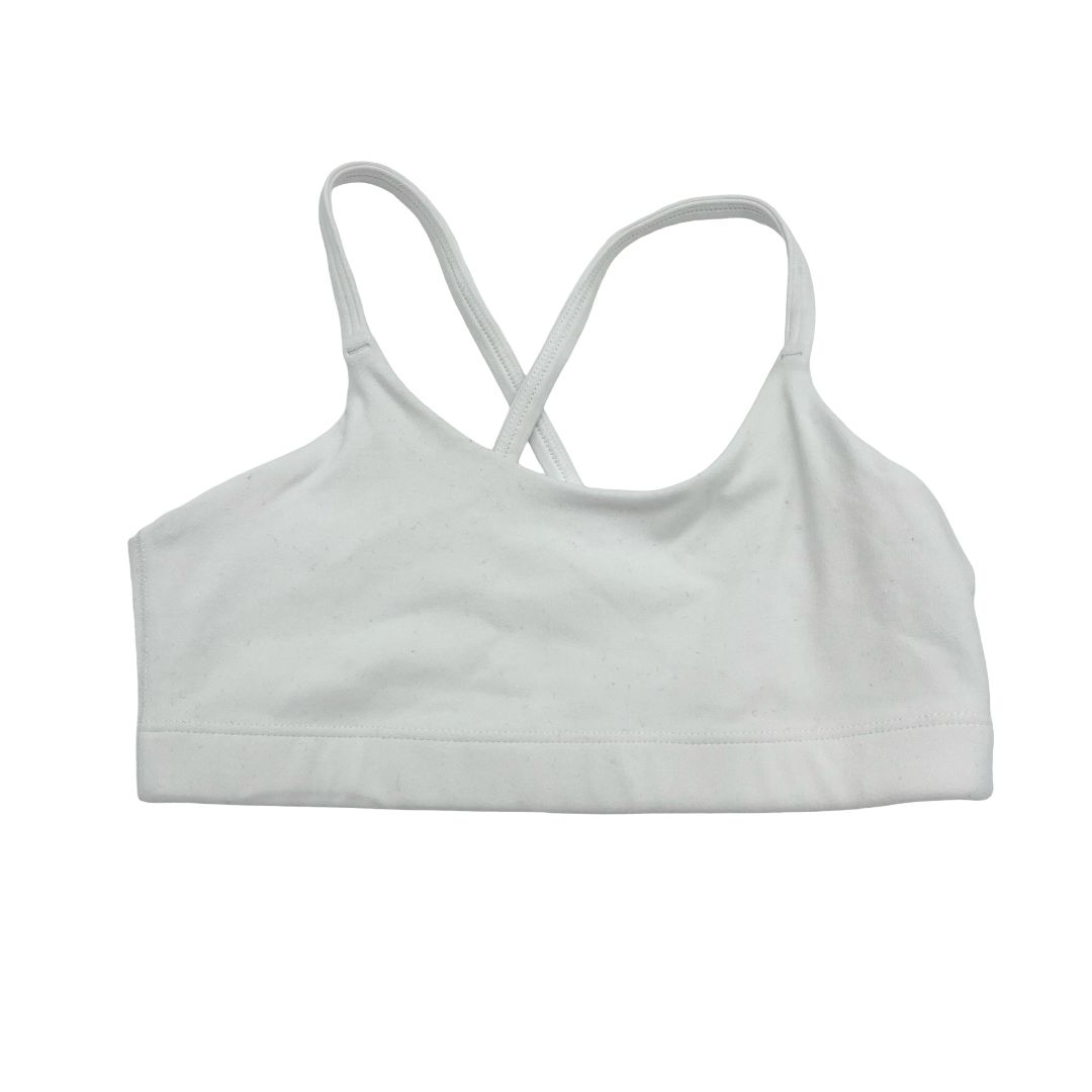 Athleta Girl white workout bra, 8-10 year