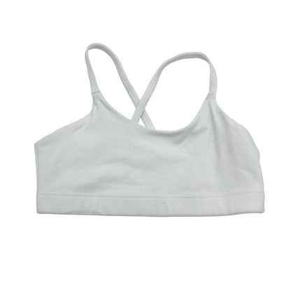 Athleta Girl white workout bra, 8-10 year
