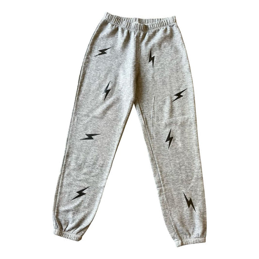 Firehouse grey w/lightning bolt sweat pants, o/s