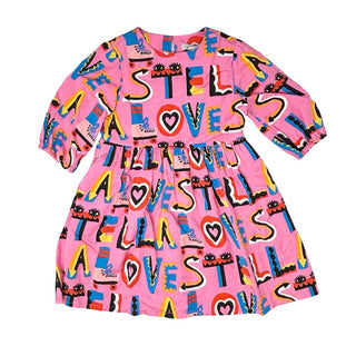 Stella McCartney Pink Stella Loves graphic print dress, 3 years