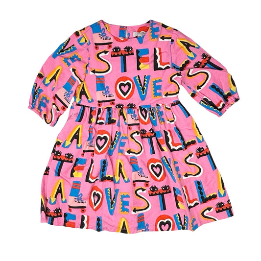 Stella McCartney Pink Stella Loves graphic print dress, 3 years