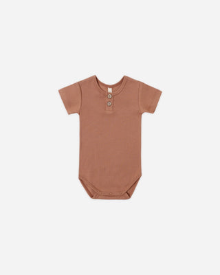 Quincy Mae Ribbed Henley bodysuit new with tag, 3-6 months