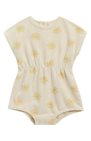 Rylee + Cru Yellow daisy romper new with tag, 6-12 months
