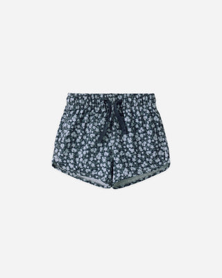 Rylee + Cru Navy floral swim trunk new with tag, 6-12 months