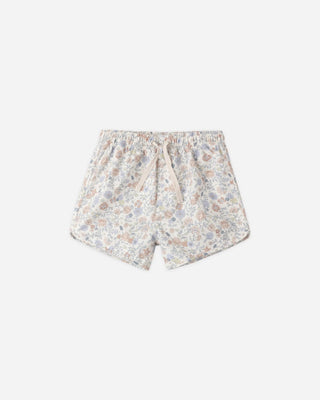 Rylee + Cru Ivory bloom swim trunk new with tag, 6-12 months