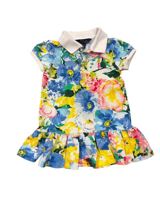 Polo Ralph Lauren Flower Print Collared Dress, 2 years