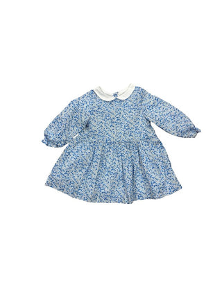 Jacadi Blue Floral Collared Dress, 18 months