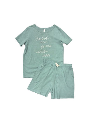 Rylee + Cru Green "Catch me by the sea" Set, 6-7 years