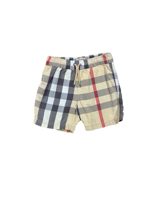 Burberry Plaid Swim Trunks, 2 years