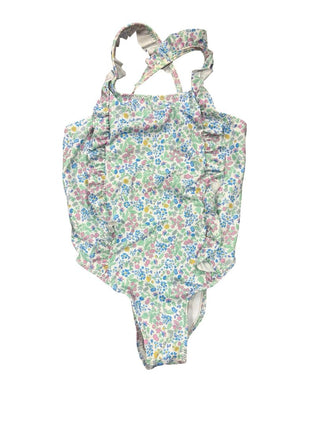 Zara Multi-Coloured Floral Ruffle Detail Swimsuit, 3-4 years