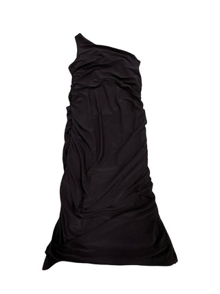Un Deux Trois Black One Should Cinched Waist Black Fitted  Dress, 14 years