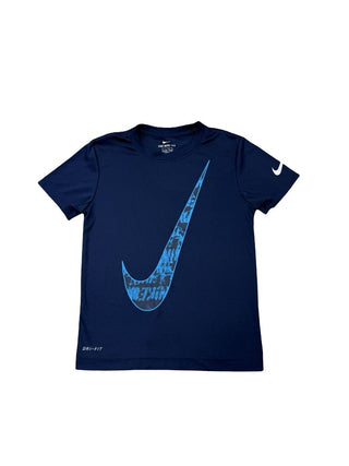 Nike Blue Dri-fit Check Tee, 6-7 years