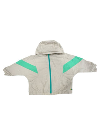 Zara Biege Spring Coat with Green Accents, 12-18 months
