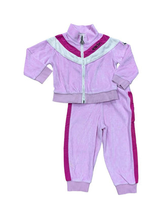 Moncler Pink Velour Set, 12-18 months