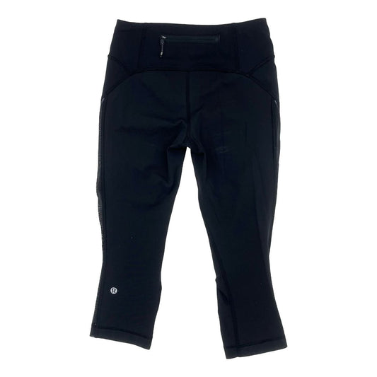 Lululemon black crop pants w/pockets, 4