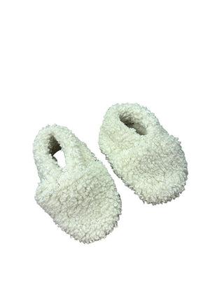 Advice From A Caterpillar White Shearling Shoes, 0-3 months
