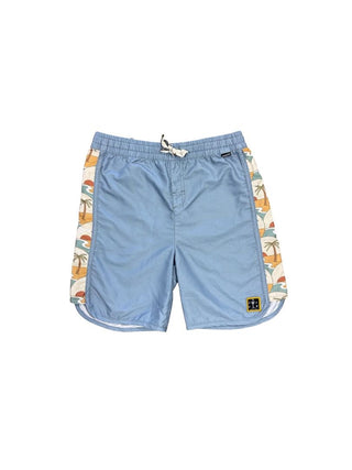 Munster Grey Swim Trunks with Palm Trees, 14 years