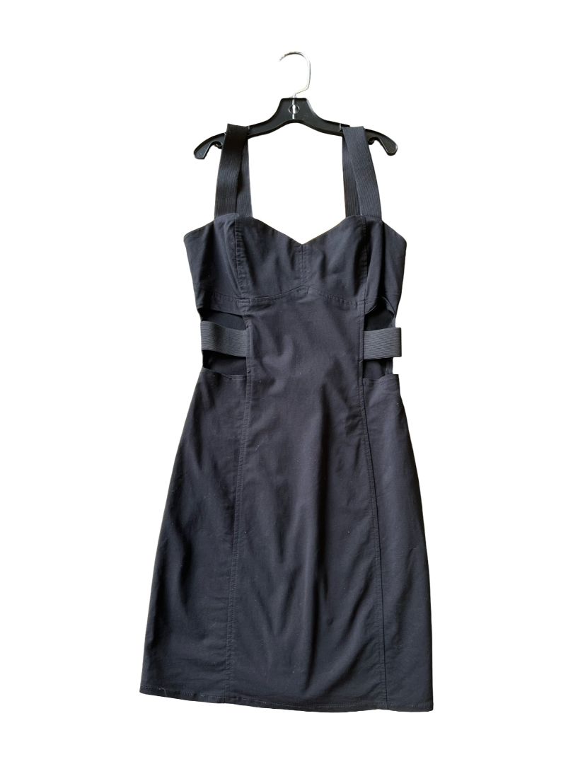 H&M Divided black mini cutout dress, womens 6