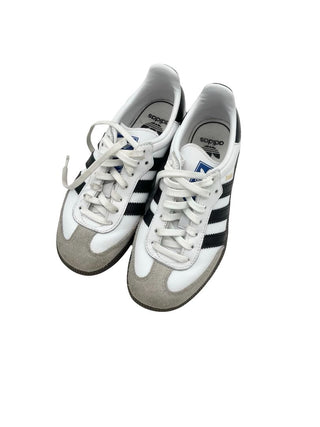 Adidas black white Sambas, 1.5 big kids