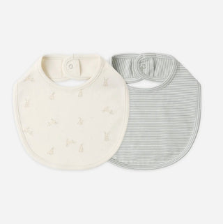 Quincy Mae Jersey snap Bib new 2 pack new with tags, OS