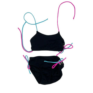Little Peixoto black w/ties bikini, 10 years