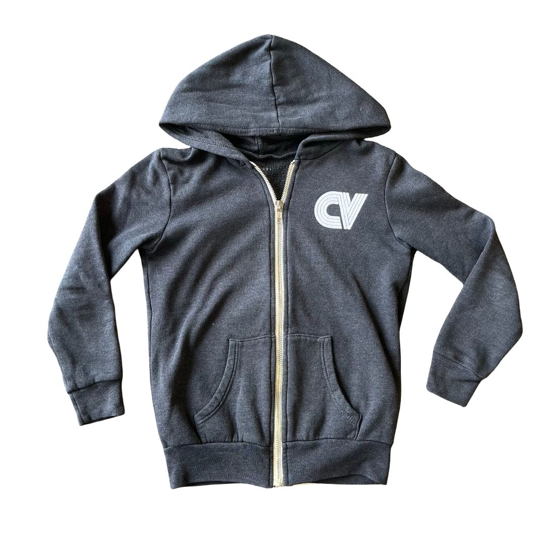 Californian Vintage grey w/skateboard zip up, 6 years