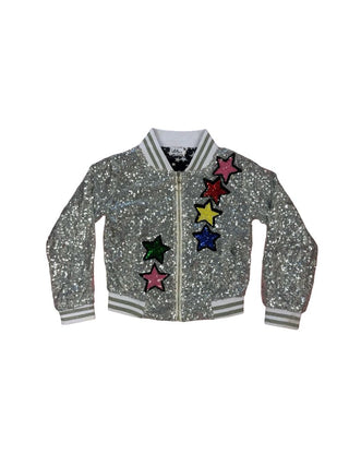 Lola & The Boys Sequin Star + Unicorn Bomber, 6 years