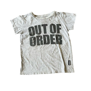 Nununu grey Out Of Order tshirt, 4-5 years