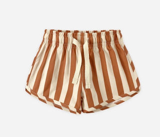 Quincy Mae Retro poppy stripe boys swim short new with tag, 3-6 months
