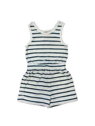 Faherty Striped Terry Cloth Romper, 2 toddler
