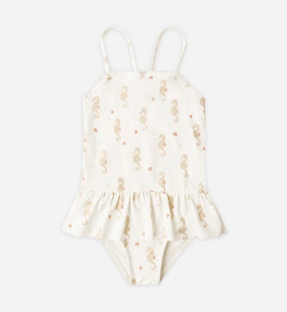 Rylee + Cru Seahorse skirted one piece new with tag, 6-12 months