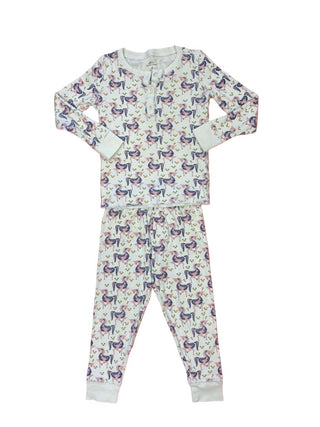 Roller Rabbit Unicorn Pajama Set, 4 years