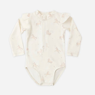 Quincy Mae Unicorn byron rashguard one piece new with tag, 3-6 months