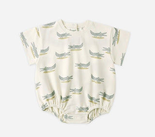 Rylee + Cru Alligator relaxed bubble romper new with tag, 6-12 months