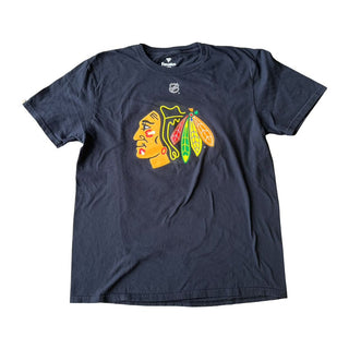 NHL Official black Chicago Black Hawks Bedard tshirt, mens large